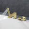 Kibi Cube Deck Mounted Bathtub Faucet with Hand Shower, Brushed Gold KTF3102BG - alternate 3